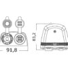 Osculati Lighter socket + double USB w/casing