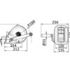 Osculati Trailer winch max 630 kg