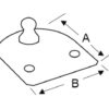 Osculati Compact flat plate w/10mm-ball