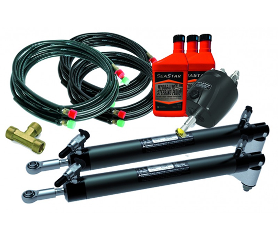 SeaStar Hydraulic Outboard Control Side Mount, 2 Motors