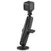 RAM Drill-Down Mount with Double Socket Arm with Action Camera Adapter