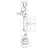RAM® X-Grip®Suport pentru telefon Large cu ventuza Twist-Lock™ – Long