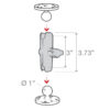 RAM Double Socket Arm – B Size Medium