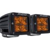 Rigid Industries D-Series Spot with Amber PRO Lens | Pair
