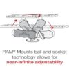 RAM Universal Marine Electronic Mount – C Size Short