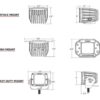 Rigid Industries D-SERIES PRO SPOT MIDNIGHT PAIR Surface Mount