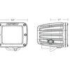 Rigid Industries D-Series Spot with Amber PRO Lens | Pair