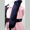 Seasafe Junior 150 Vestă de Salvare pentru Copii cu Umflare Automată, Logo BE, Roz Aprins