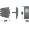 Osculati Comutator ON-OFF LED Roșu 12 V