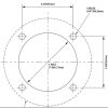 Stainless Steel Drop-In Flange 75 mm For Hydraulic Steering Pumps