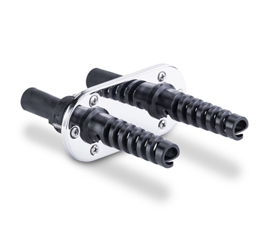SeaStar kit trecere prin perete pentru furtun dublu inox